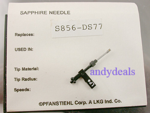 PHONOGRAPH NEEDLE S856-DS77 for Tetrad 73D 73S 93D 93S 8-73D-240-3 3-93D-W6 NOS