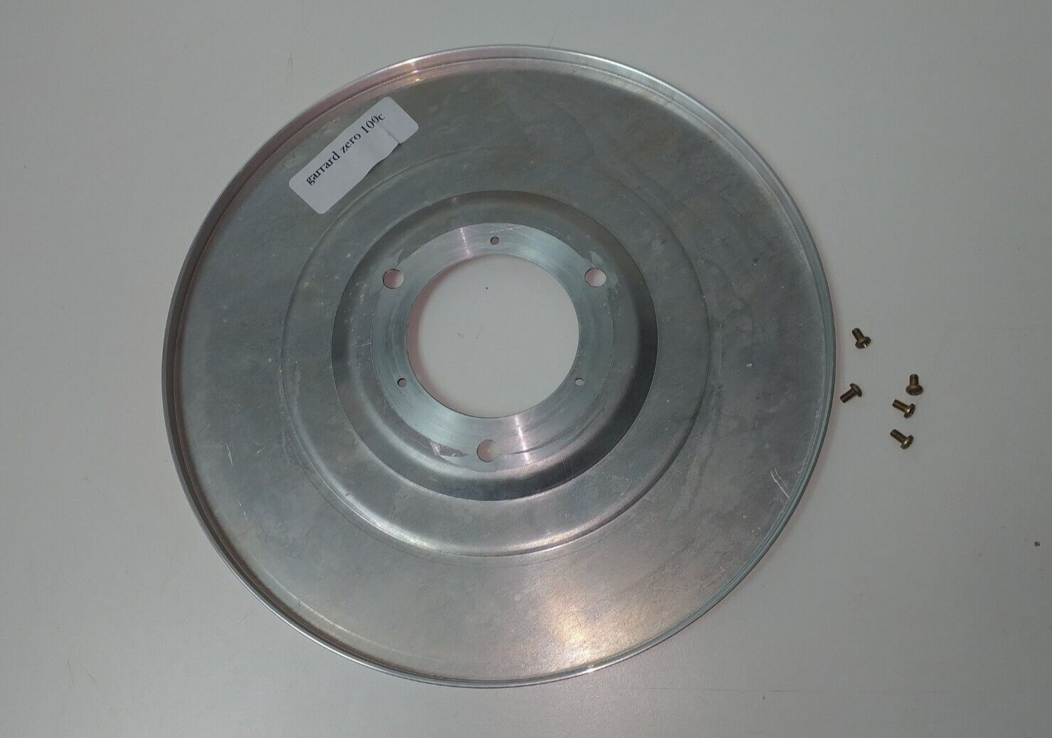 Garrard Zero 100C Turntable Platter with Hardware Platter and Hardware Only