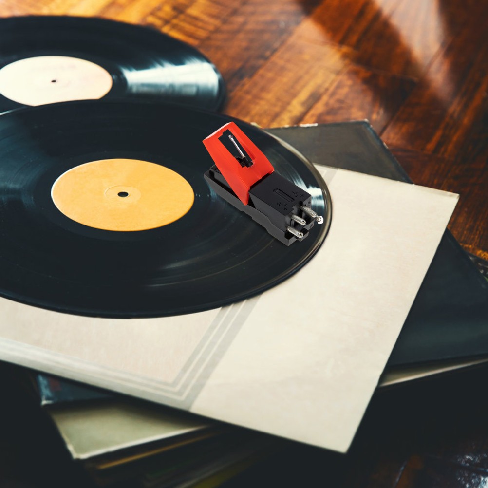 Easy Install Red Record Player Stylus Needle with Strong Tracking Ability