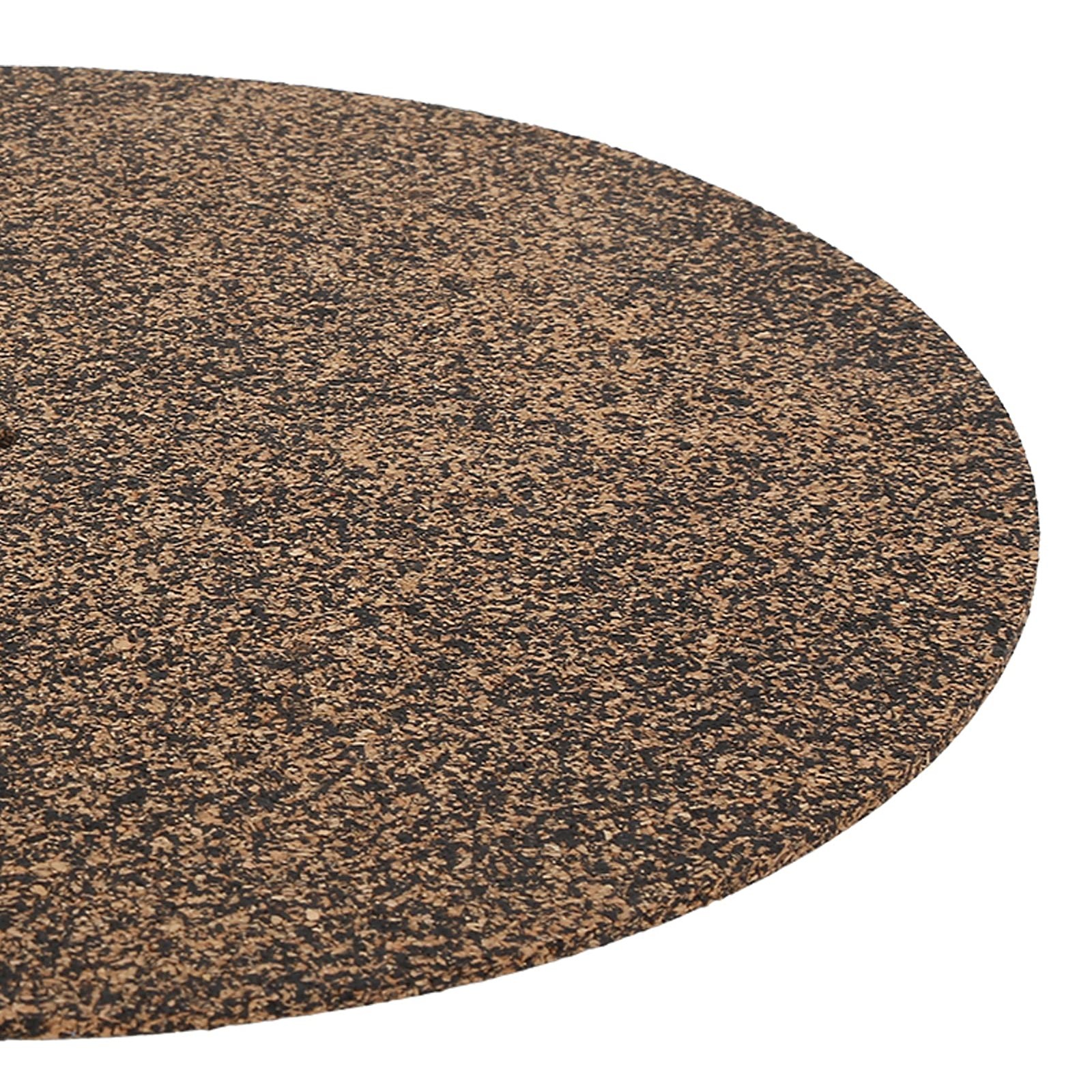 Turntable Platter Mat Black Rubber Cork Design,12 Inch Silicone black