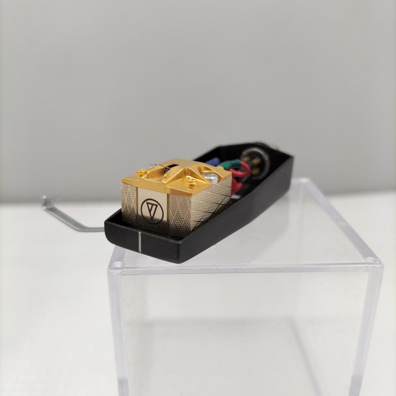 Audio-Technica AT33E MC Phono Cartridge LC-OFC Moving Coil w/ Headshell Tested