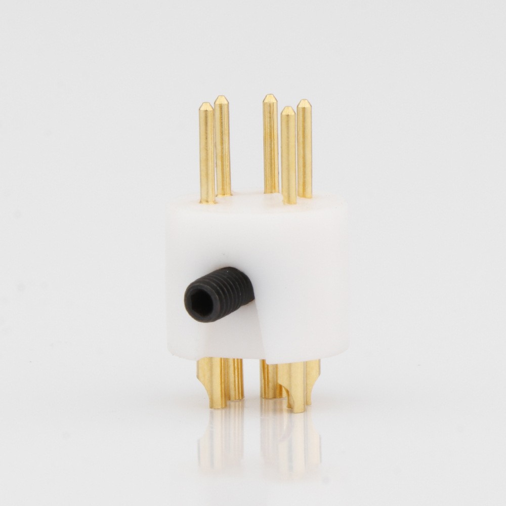 1Pack 5-Pin HiFi Audio DIN Male Female Plug Tonearm Connector PTFE Insulation