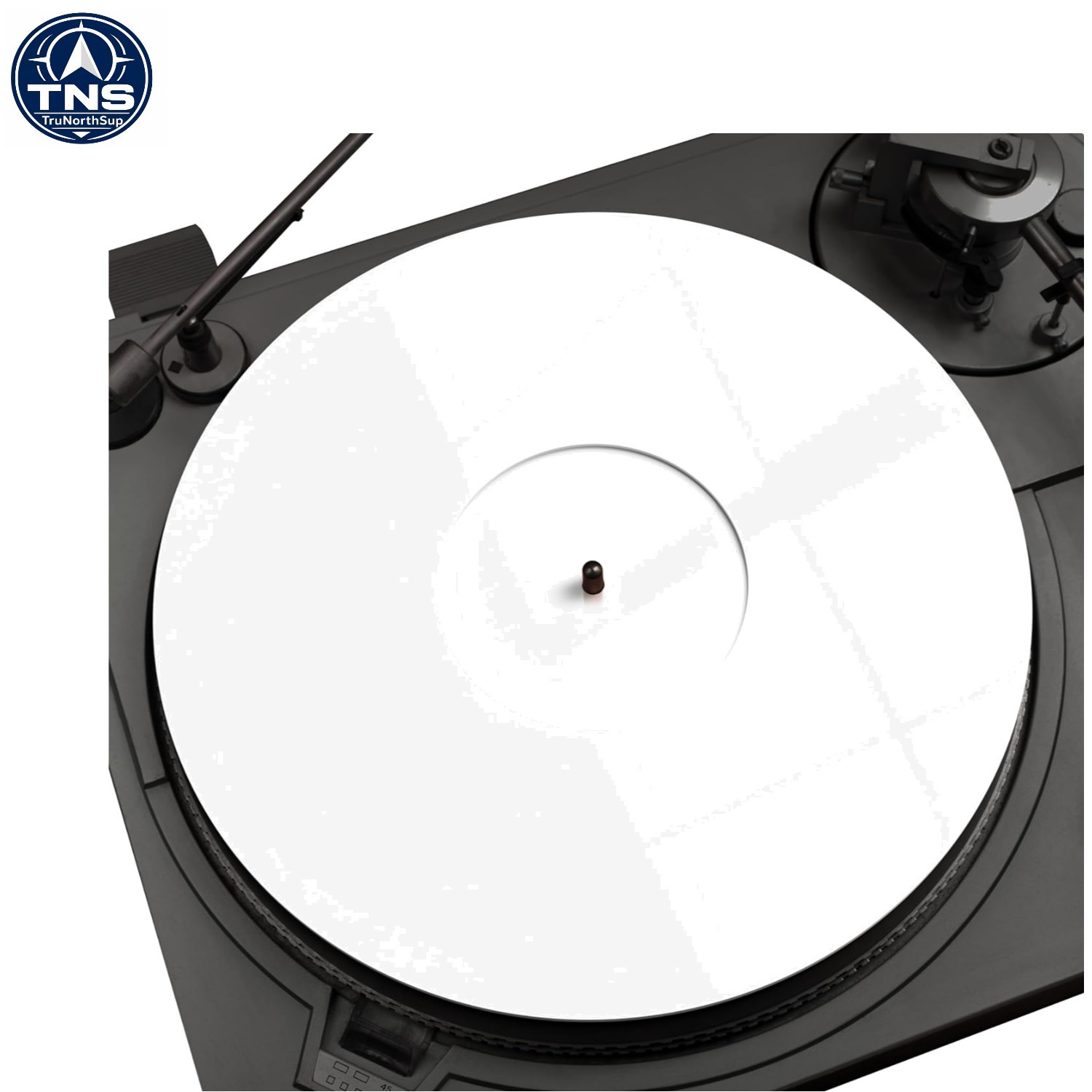 White Acrylic Turntable Slipmat for 12 inch Vinyl Records Anti-static Noise R…