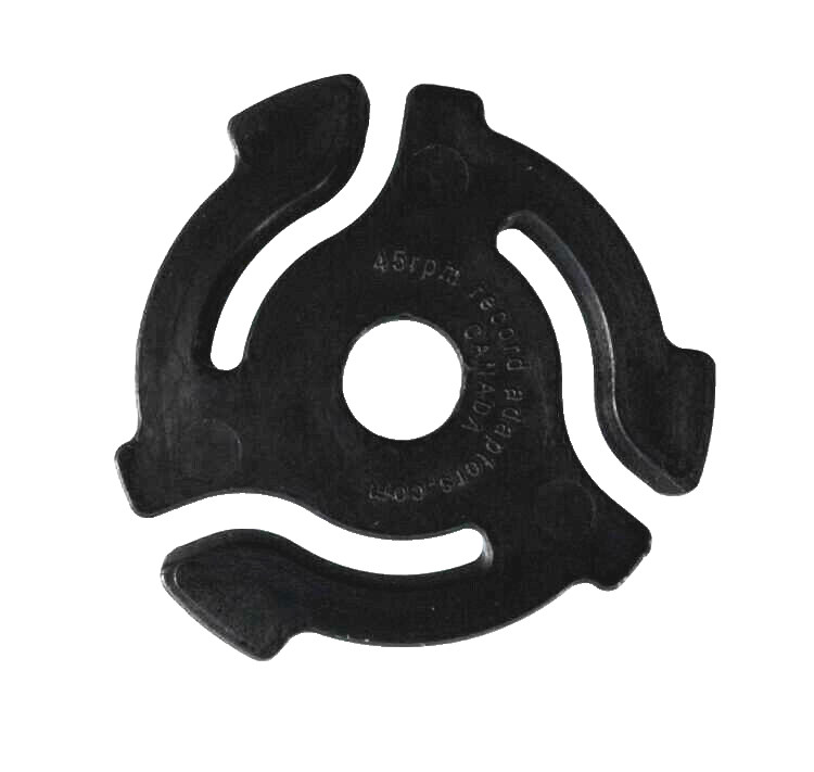 50 Brand New BLACK 45rpm RECORD INSERT ADAPTERS