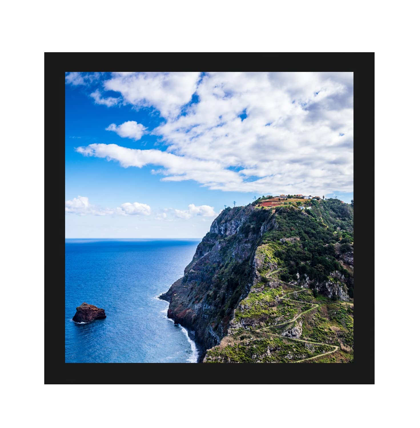 MENNTHUI 10×10 Black Picture Frame, Tabletop and Wall Mounting, 10×10,
