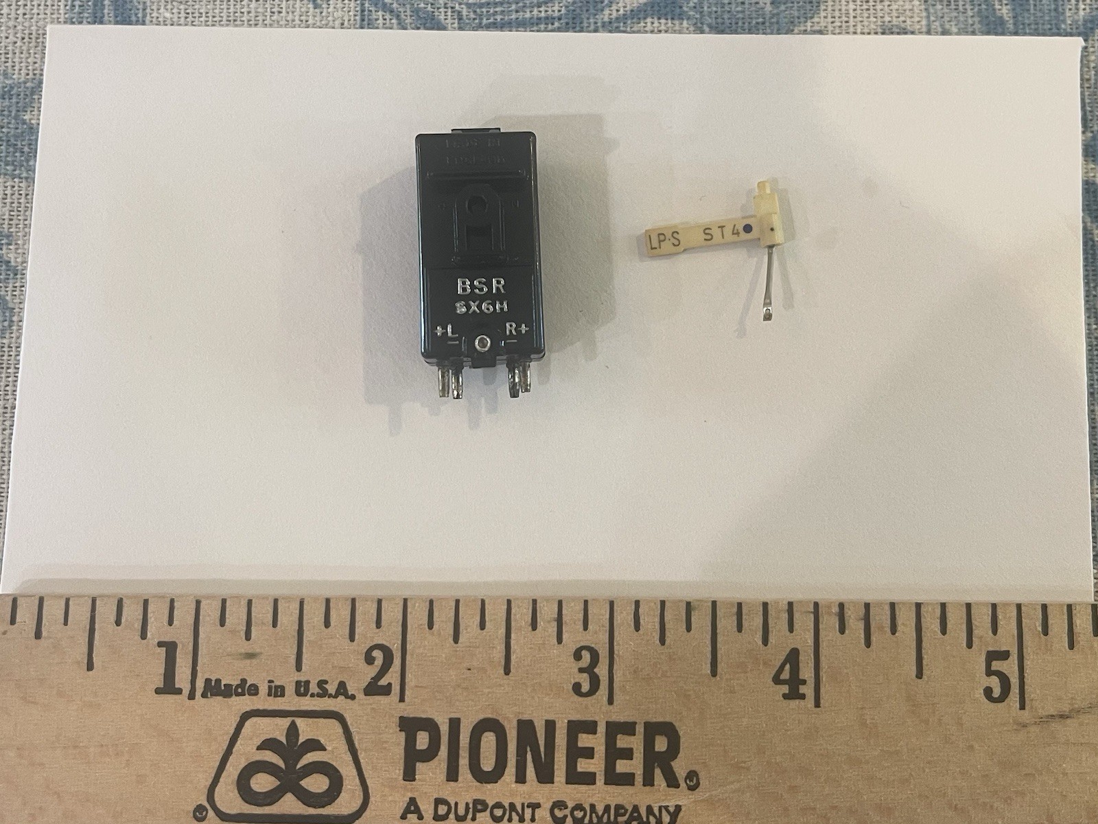 Vintage BSR SX6M Ceramic Stereo Cartridge & ST4 LP-S Flip Stylus Needle