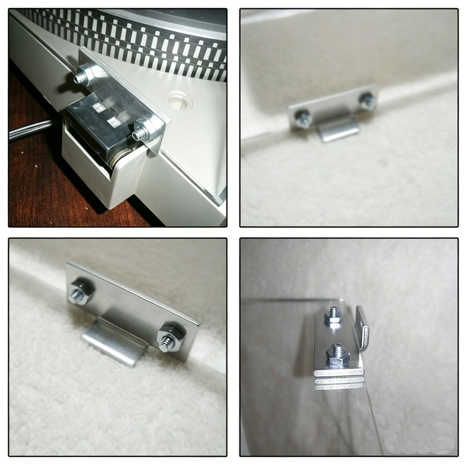 For Technics SLD2 3200 B2 D3 SL-220 Other Turntable Dust Cover Repair Tab Hinges
