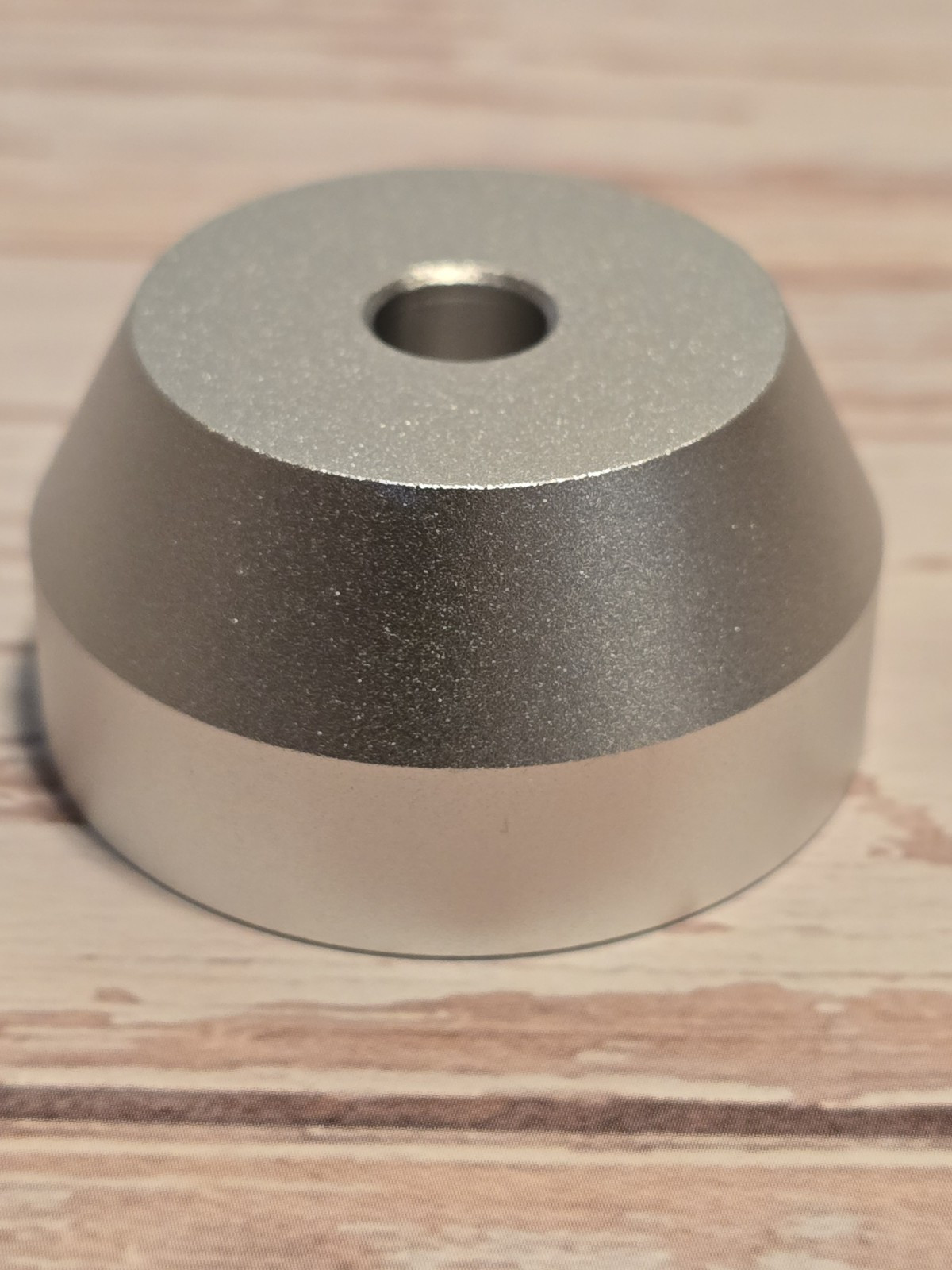 Vinyl Record Silver Aluminum Solid Dome Adaptor For 45 Rpm Records