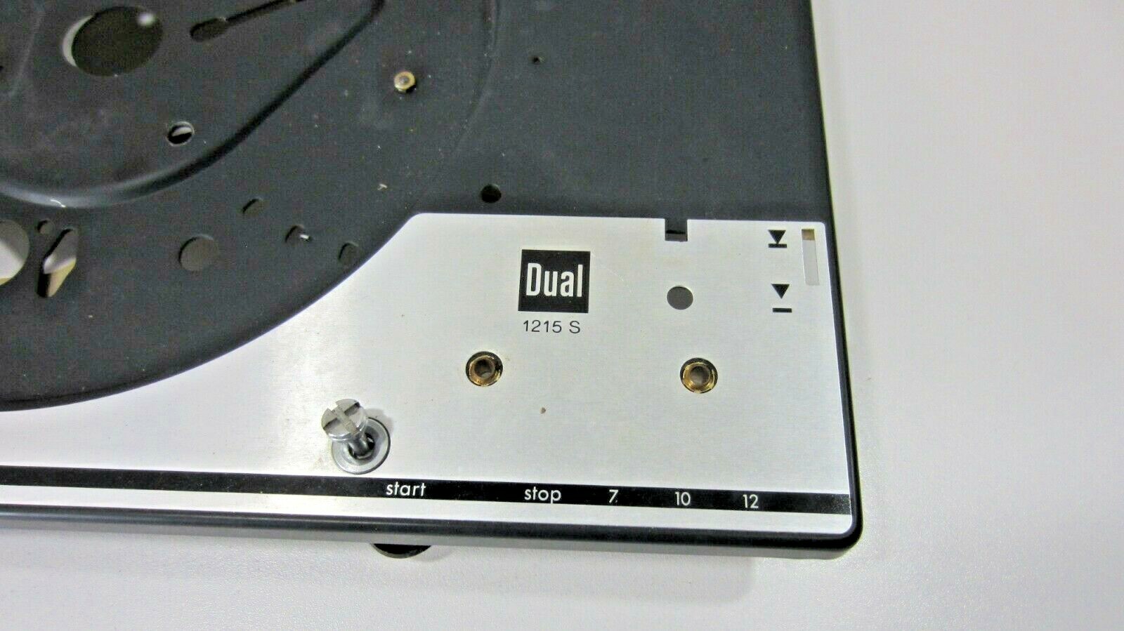Dual Turntable 1215s Original Chassis – For Parts- United Audio