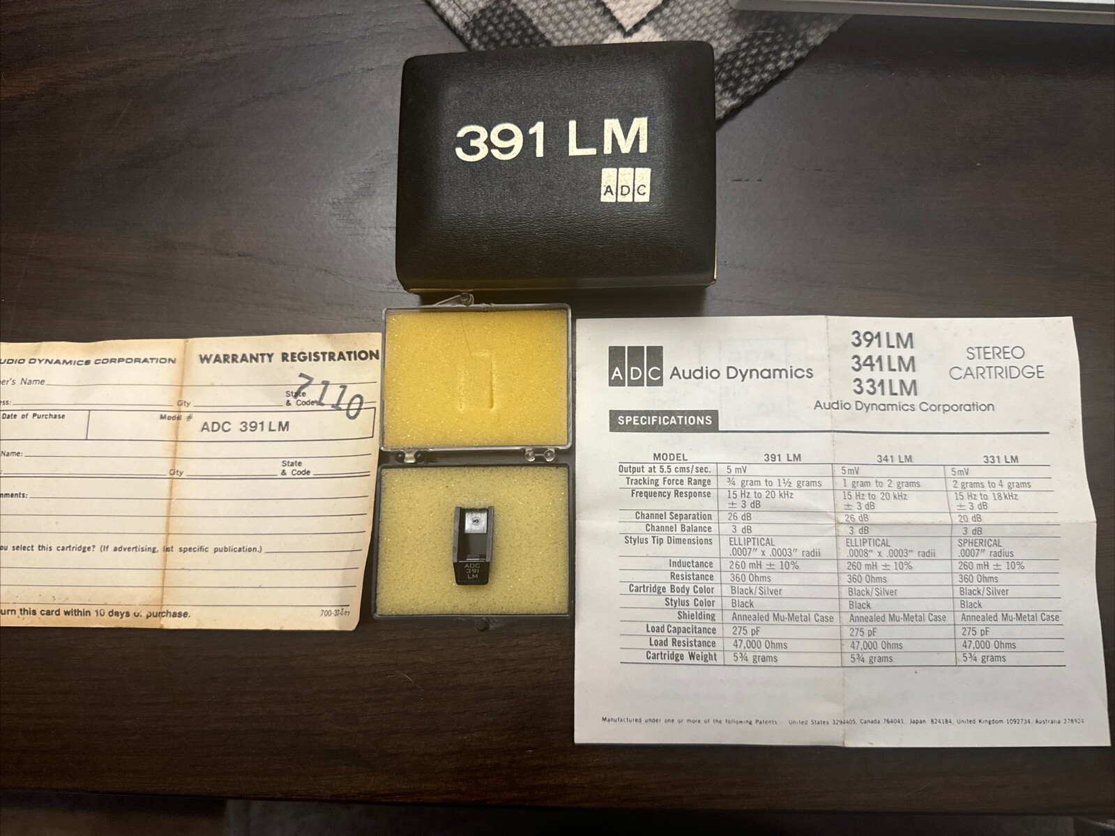 Vintage Audio Dynamics Corp ADC 391 LM Record Player Replacement Stylus NEW