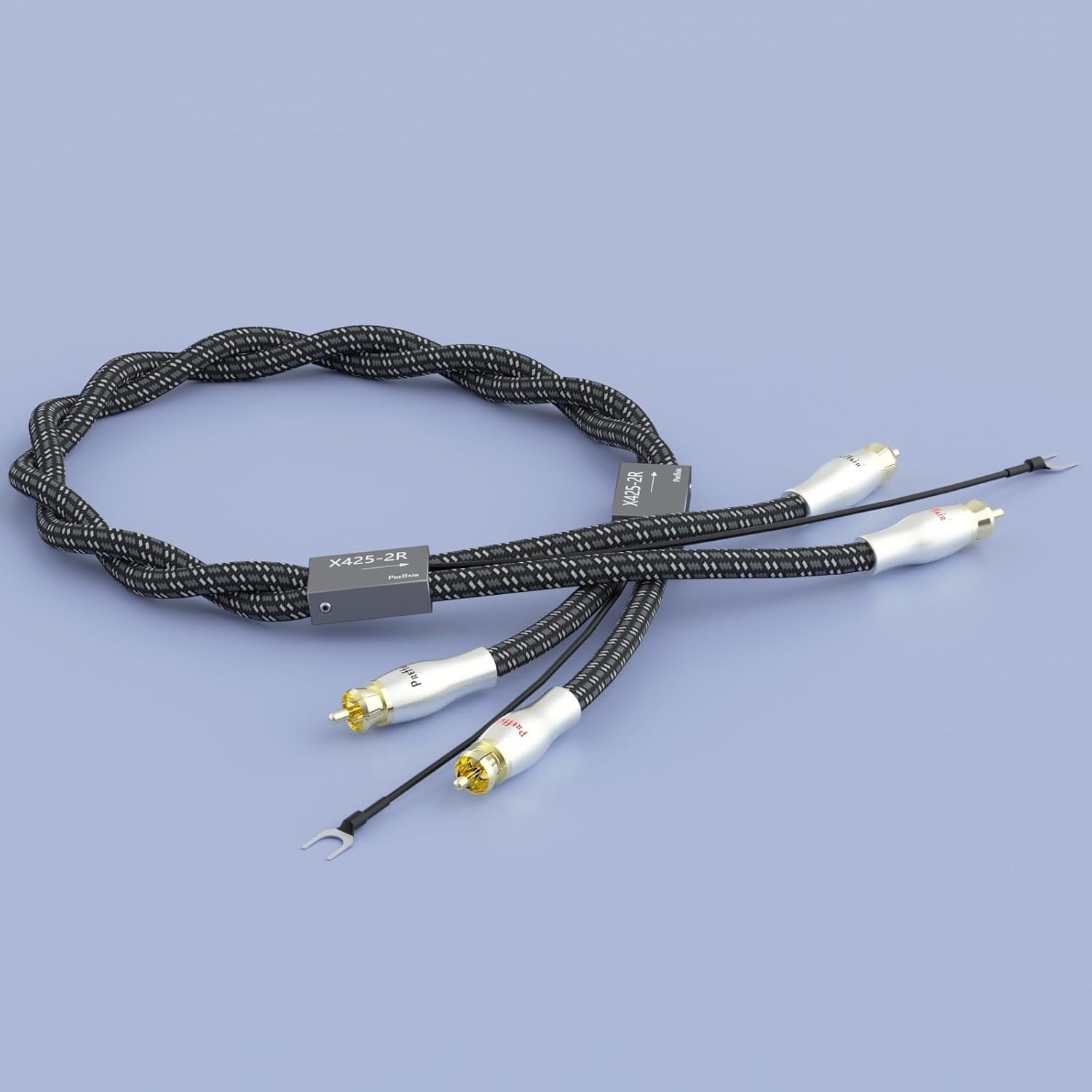 5FT Turntable RCA Cable – Silver Plated, Low Noise, High Fidelity Sound