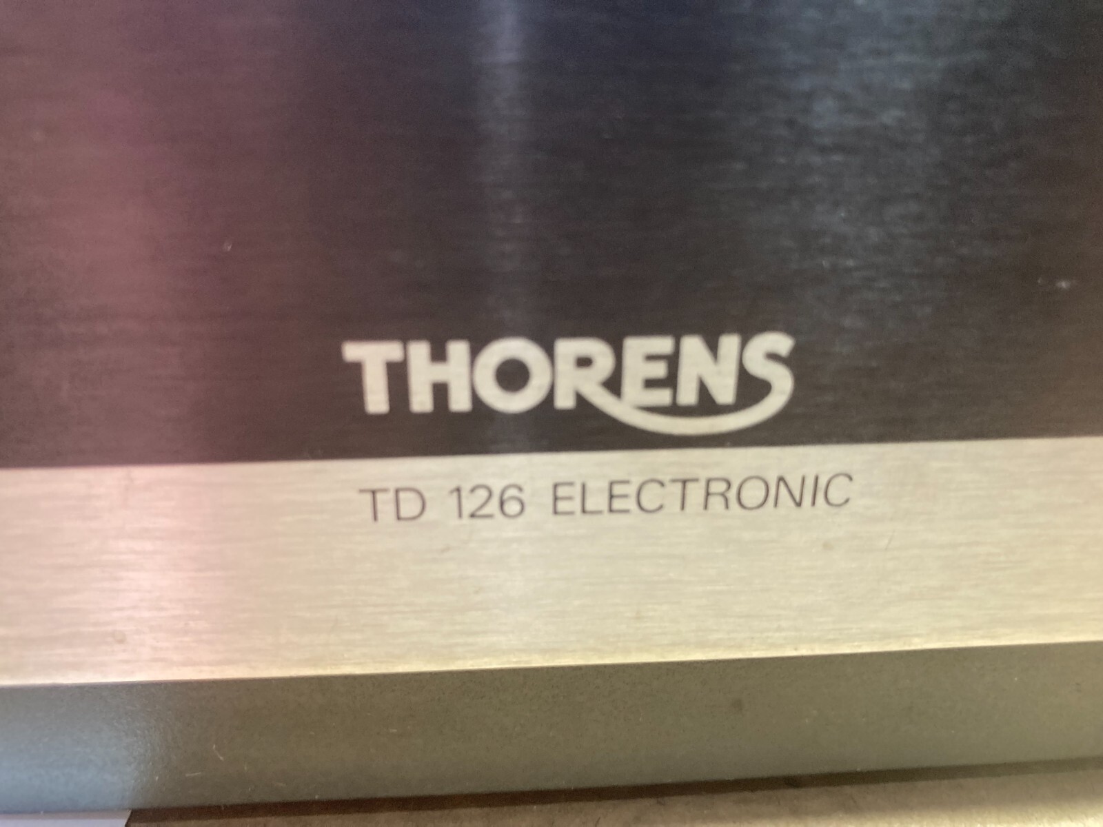 THORENS TD-126 ELECTRONIC PHONOGRAPH ORIGINAL PLASTIC BASE TRAY MARKED 6 832 054