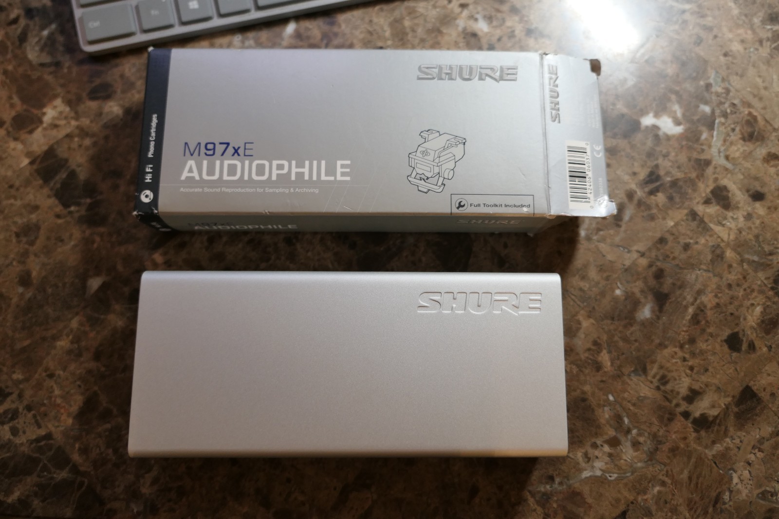 SHURE M97xE Cartridge DISPLAY CASE NO CARTRIDGE