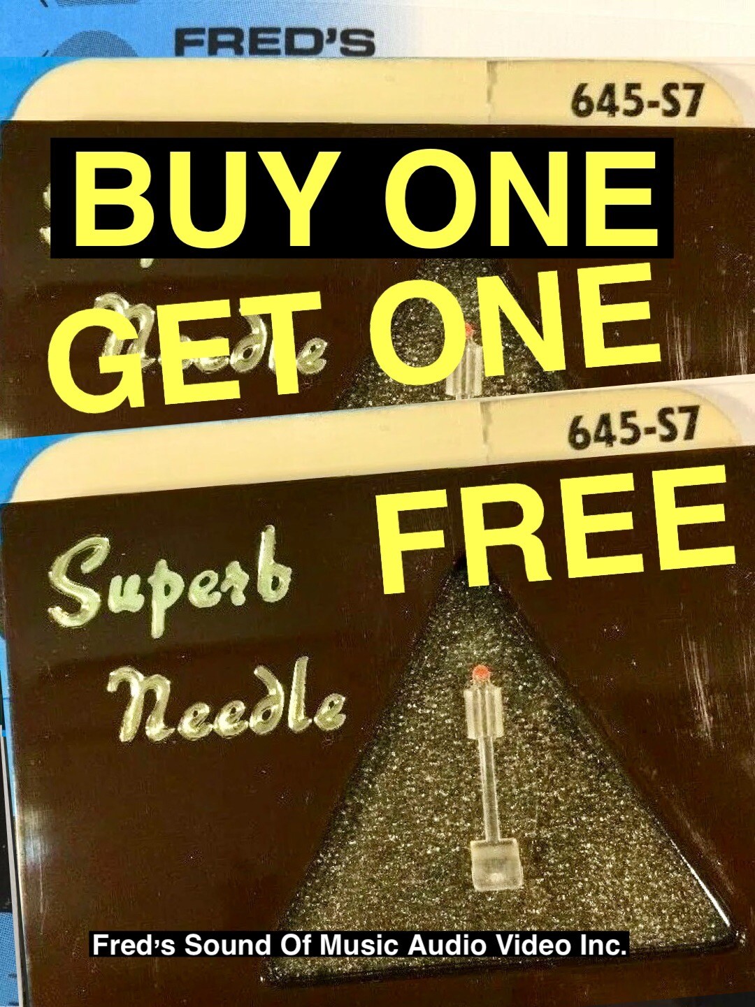 New Pfanstiehl 645-S7 Stylus 115061 115059 645S7 RCA Buy One Get One Free