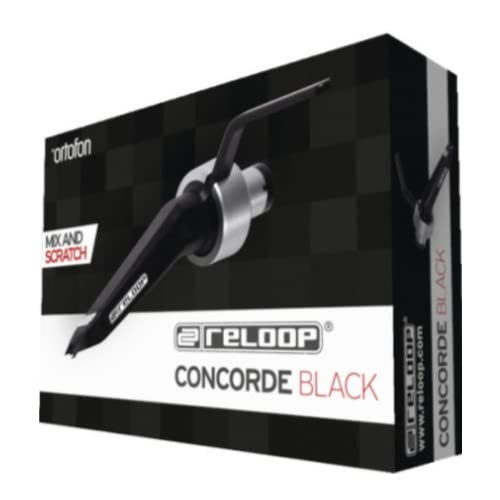 Concorde Black (by Ortofon) Turntable Cartridge for DJ, Black
