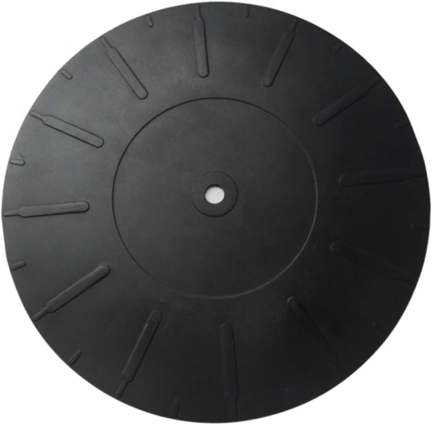 7 Inch Turntable Platter Mat Rubber Silicone Turntable Slipmat Pad for All LP Vi