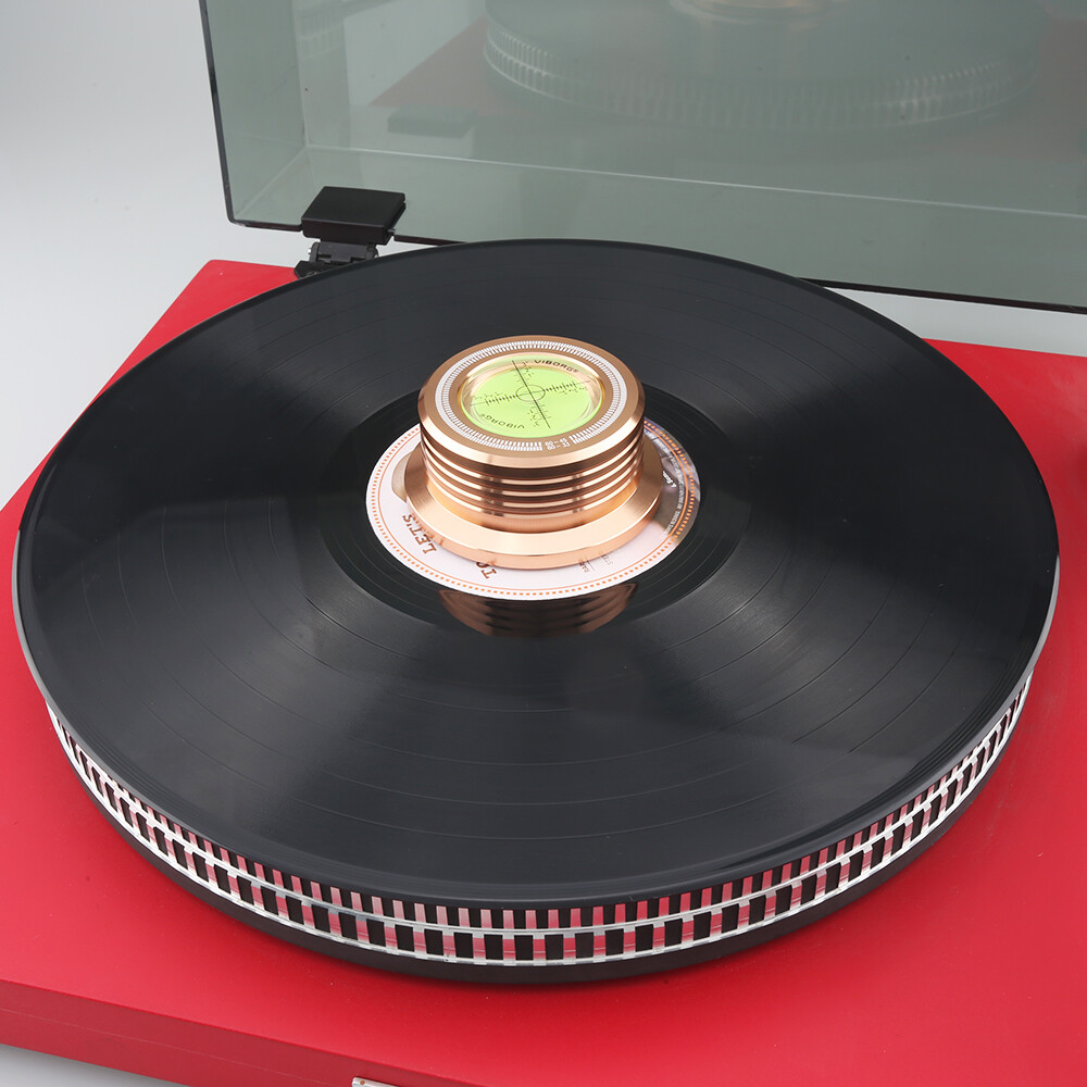 Record Weight Turntable Vinyl LP Disc Stabilizer Stroboscope Gradienter 60Hz
