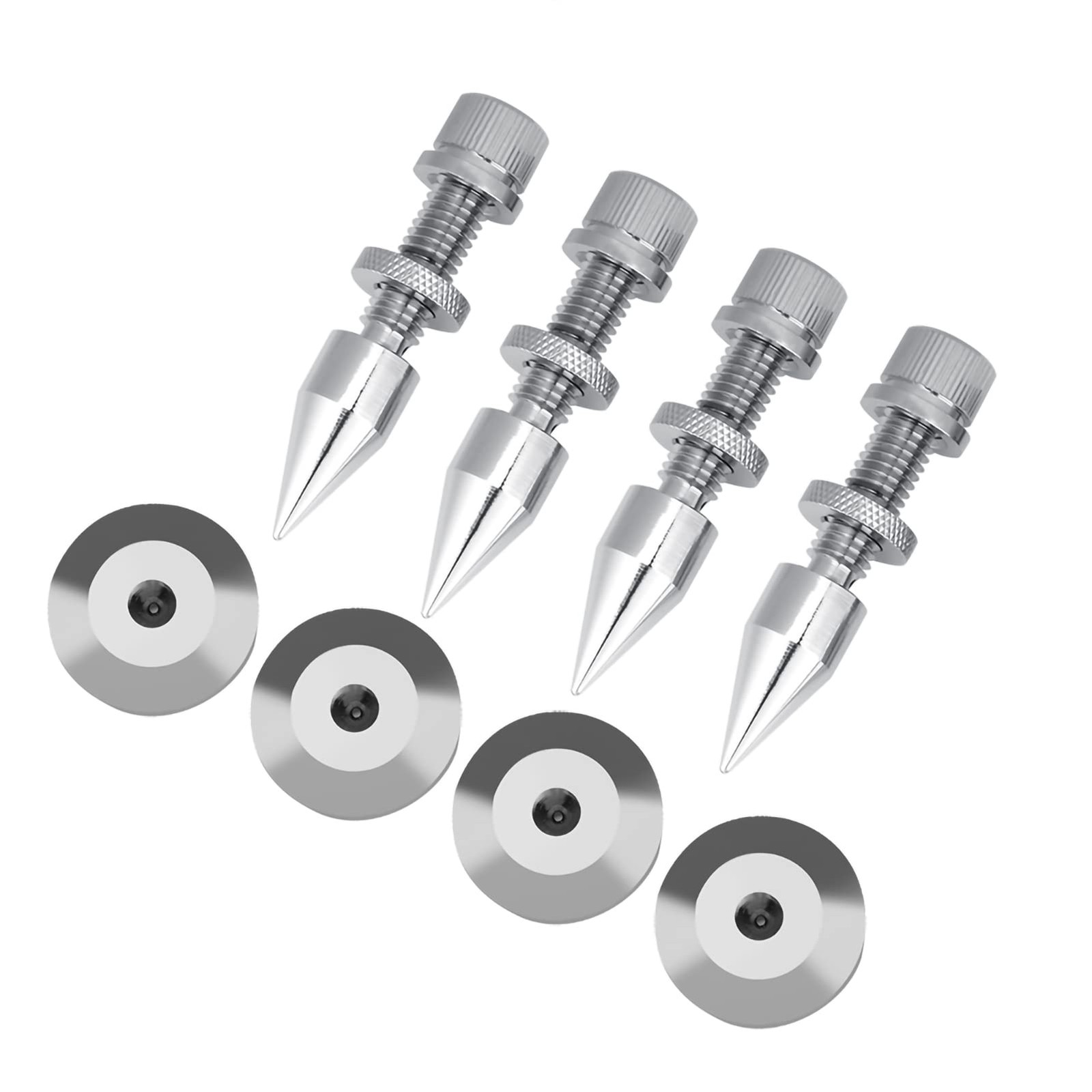4 PCS Speaker Spikes Isolation Pads Set Subwoofer Stand Cone Base