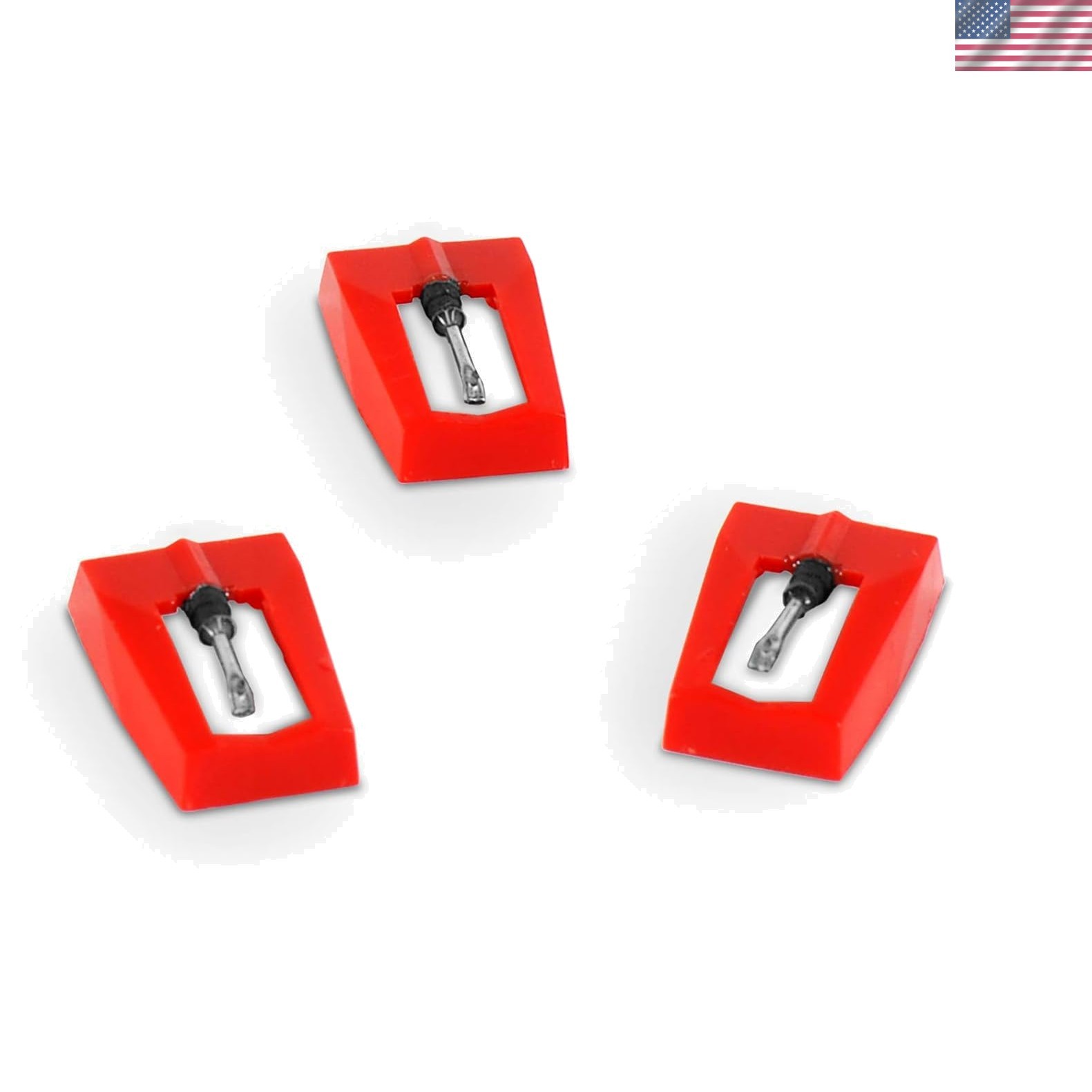 High-Quality Ceramic Turntable Stylus – Essential 3-Pack for All Vinyl Records