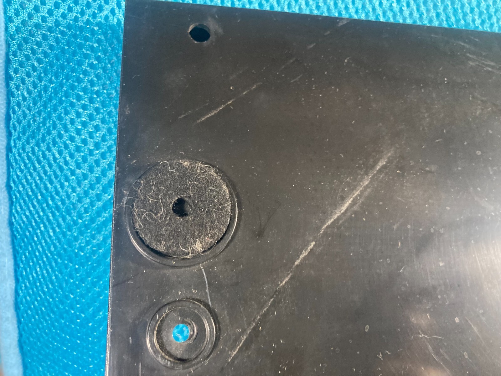 THORENS TD-126 ELECTRONIC PHONOGRAPH ORIGINAL PLASTIC BASE TRAY MARKED 6 832 054