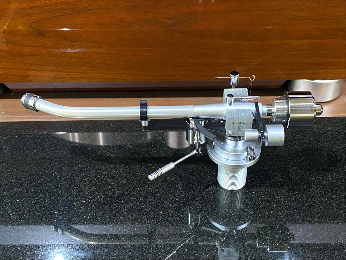 SAEC WE-407/23 Tone Arm with Cable Lifter Oil Refilled Used High Performance