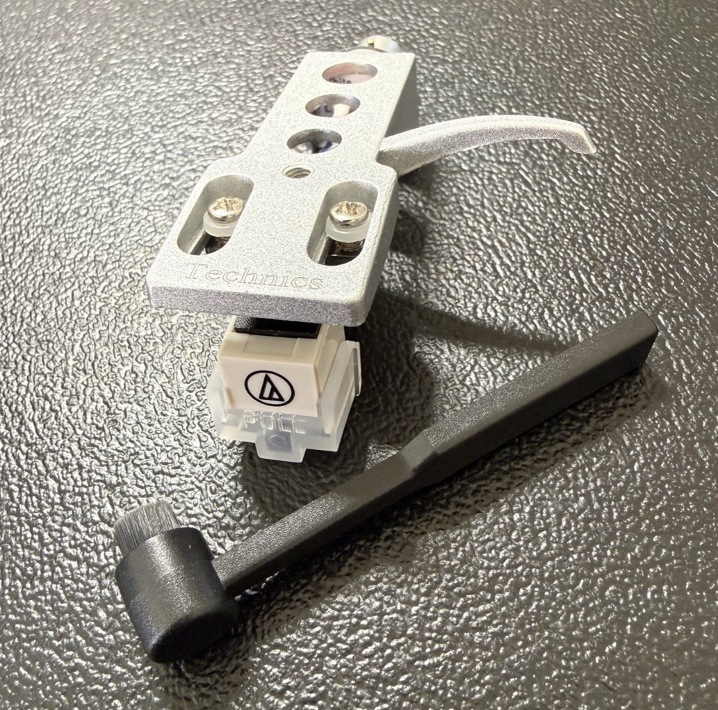 TECHNICS HEADSHELL KIT With AT 3600L Fits Technics JVC & More! READ! FREEBIE!