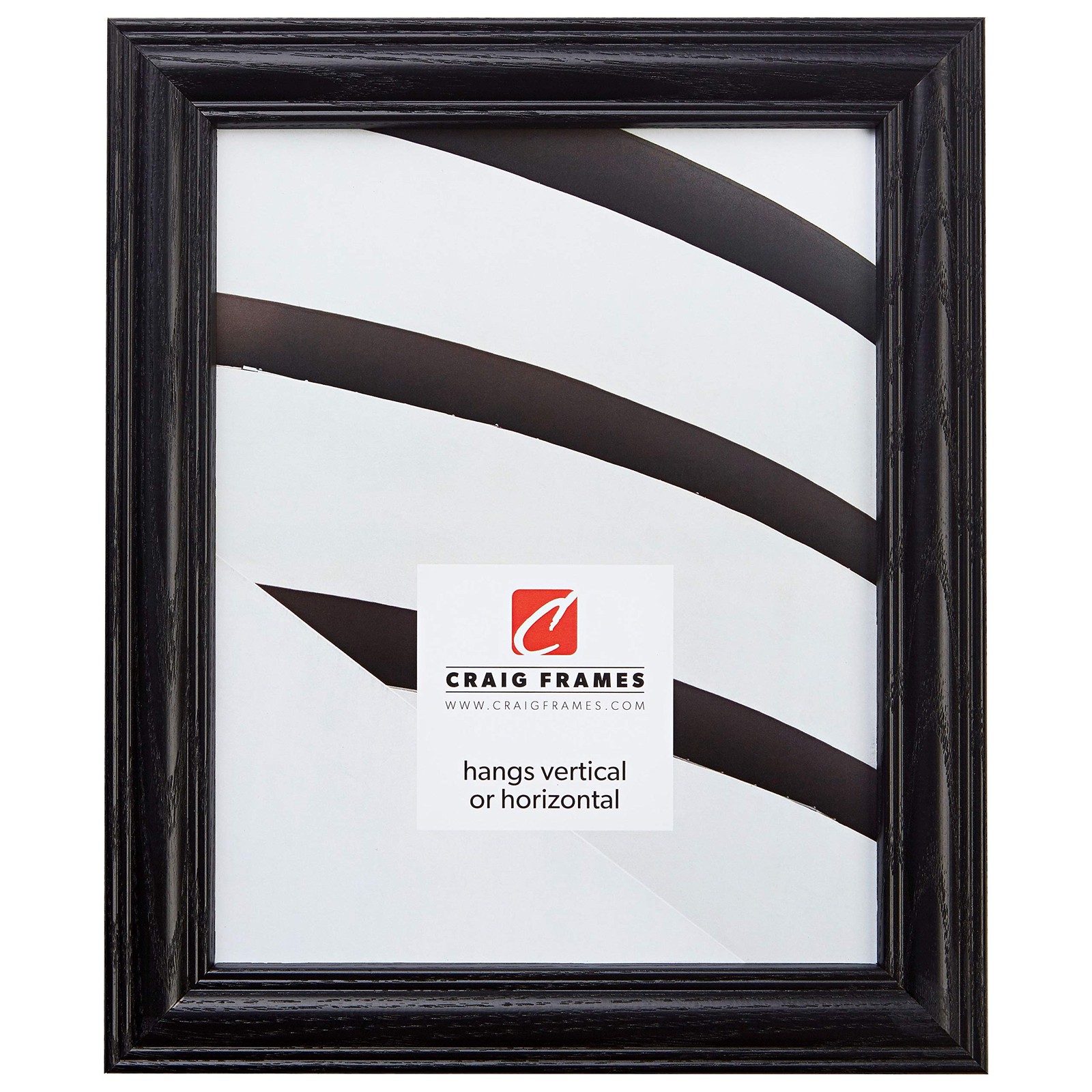 Craig Frames 440BK 22 x 28-Inch Picture Frame, Wood Grain 22 x 28, Black