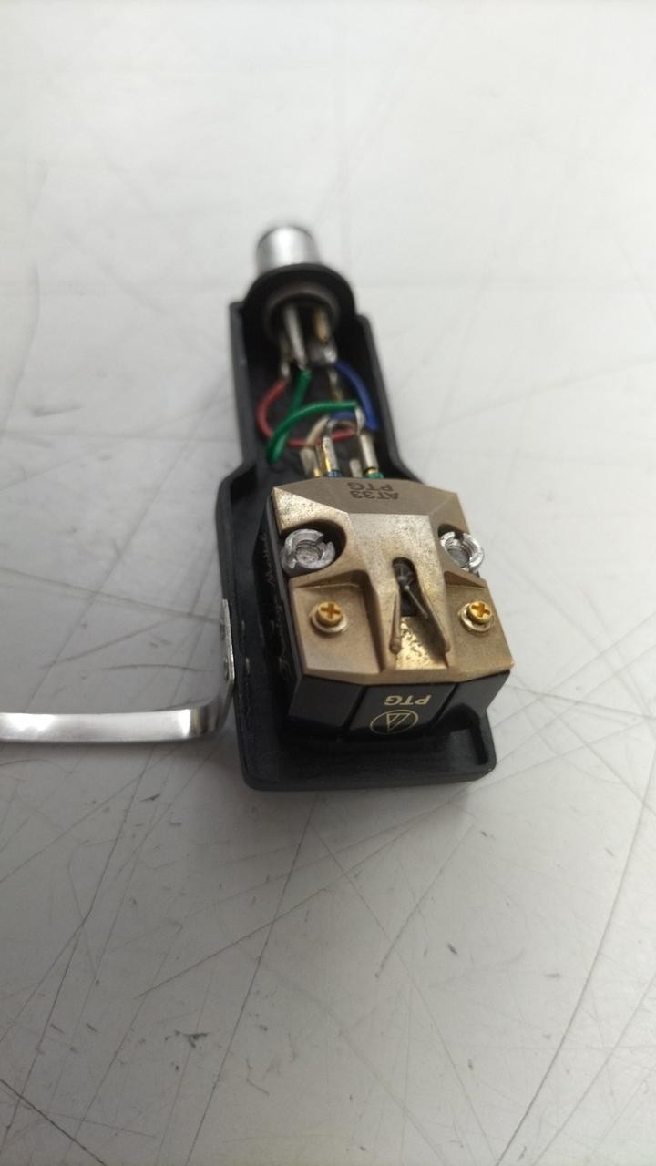Audio-Technica AT33PTG MC Phono Cartridge Sony Headshell Stylus H0.63in W0.65in