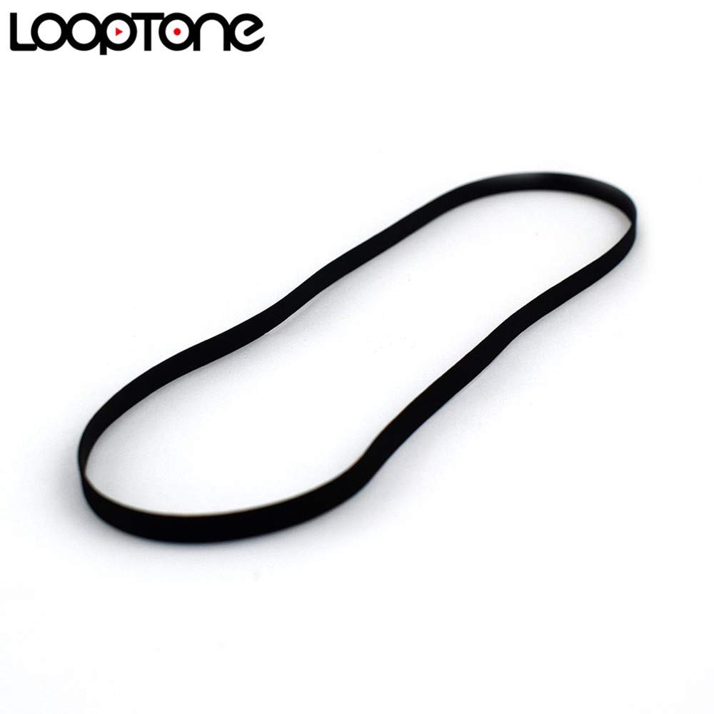 LoopTone 2PCS Turntable Belt Replacement for Retro Vinyl Record Player black