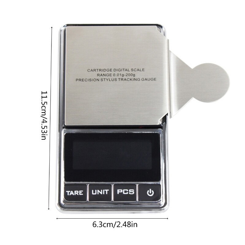 0.01g-100g High Fidelity Vertical Tracking Force Gauge with Led Backlit