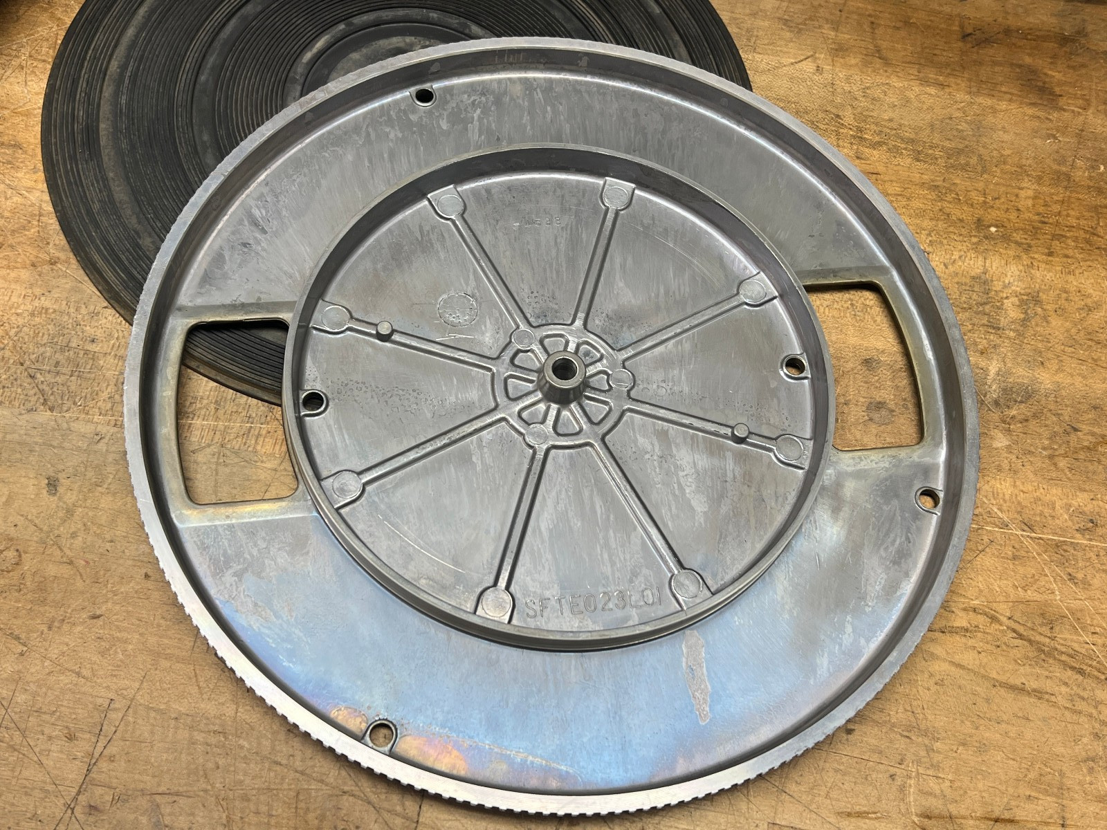 OEM Technics SL-23 Turntable Aluminum Platter and Slip Mat