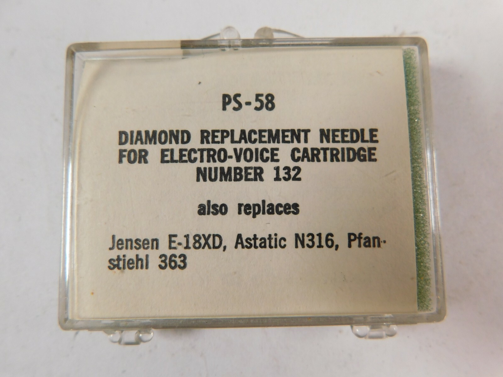 NOS A-Allen Replacement Diamond Stylus Needle PS-58 For Electro-voice 132