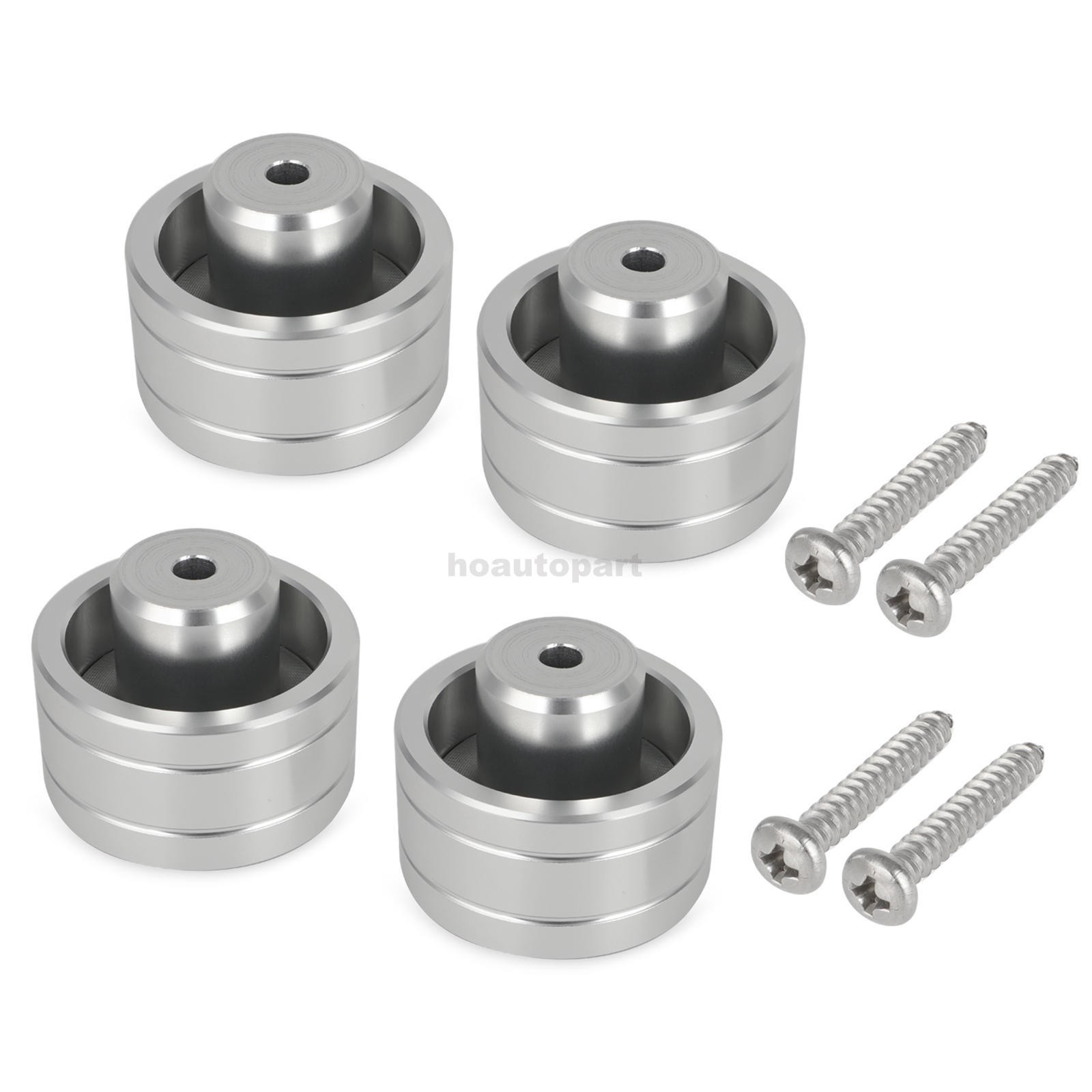 4 x Turntable Replacement Feet For Pioneer PL-512 514 516 518 540 560 Aluminium