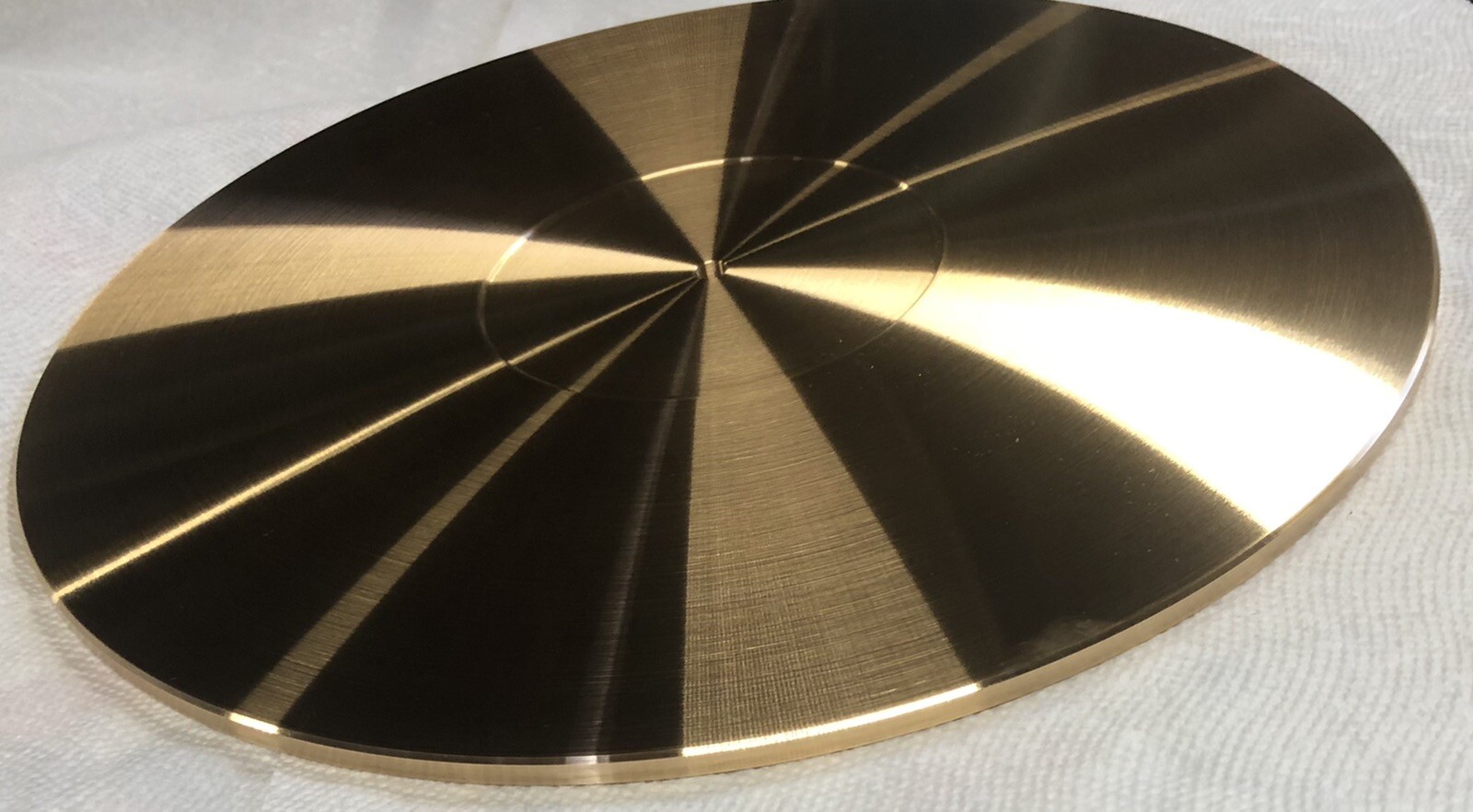 TURNTABLE PLATTER MAT 300mm X 6mm🔥HEAT TREATED & STRESS RELIEVED BRONZE🇺🇸USA!