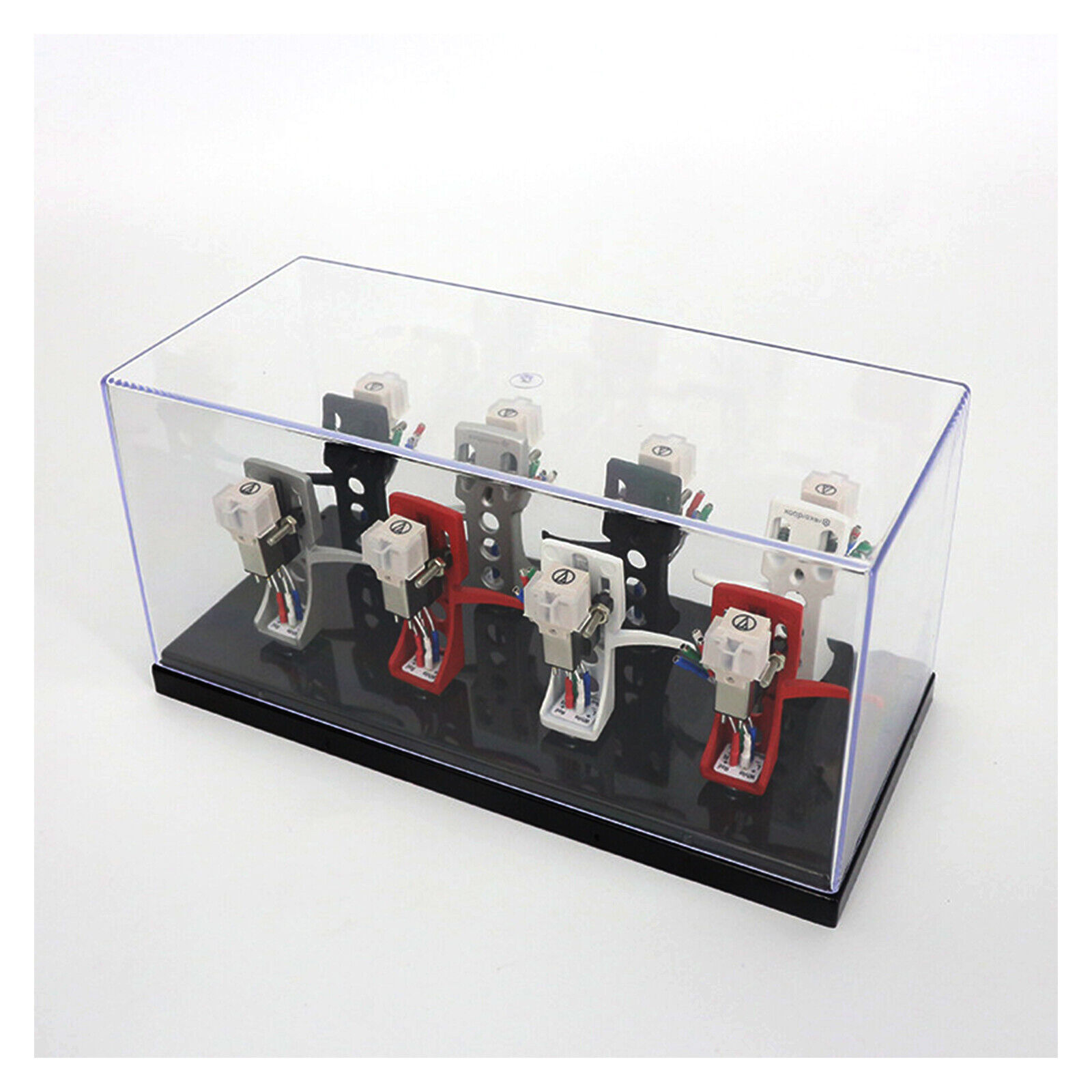 Headshell Cartridge Keeper Acrylic Box Phono Shell Case Stylus Holder Storage