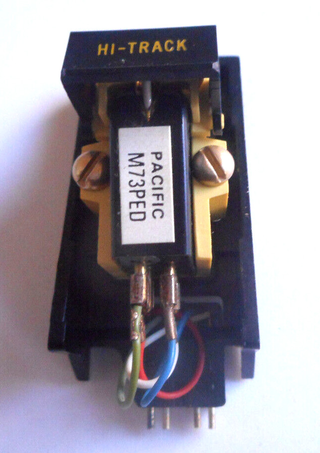 SHURE PACIFIC M73PED CARTRIDGE W/STYLUS/HEADSHELL -HIGH TRACK -CONTINUITY TESTED