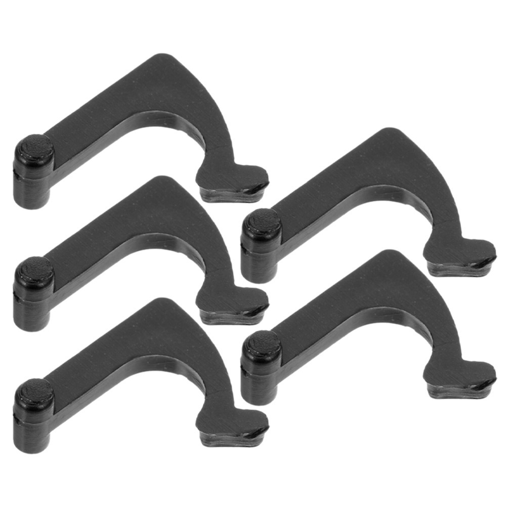 5Pcs Universal Iron Tonearm Rest Clips Black Replacement Parts for Vinyl Players