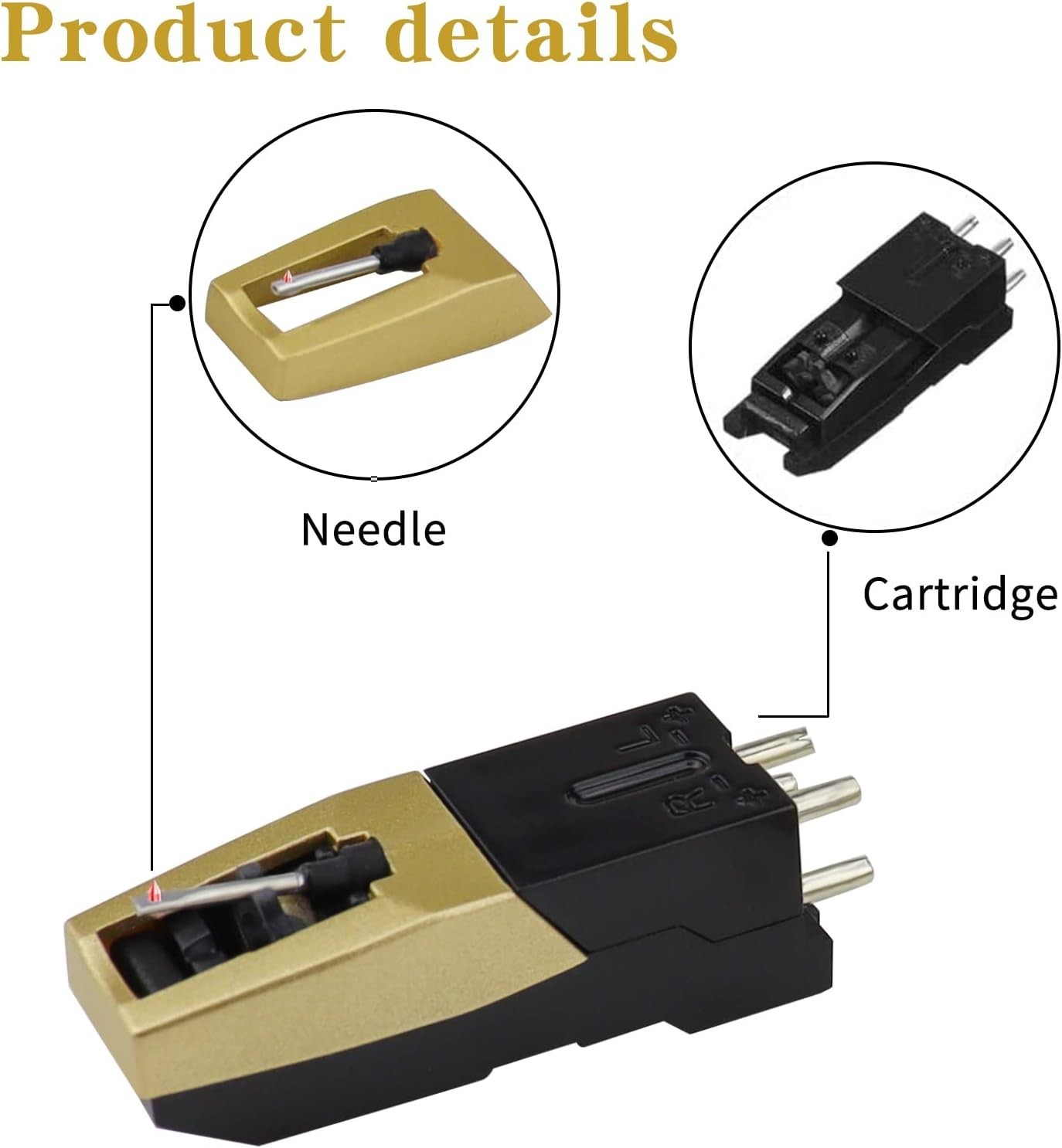 Record Player Needle with Diamond Stylus for Enhanced Audio Experience