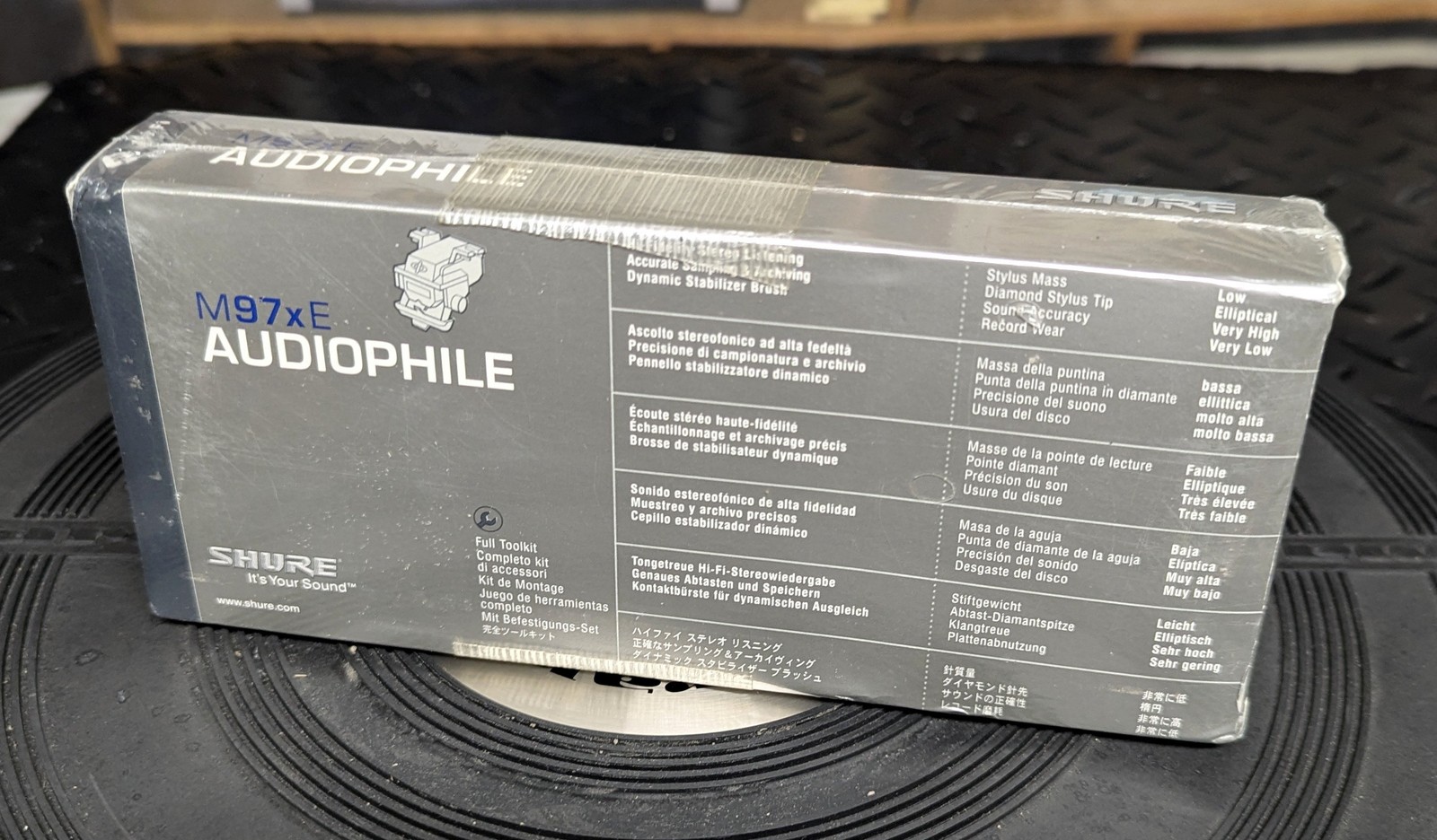 Shure M97xE Audiophile turntable cartridge new – factory sealed