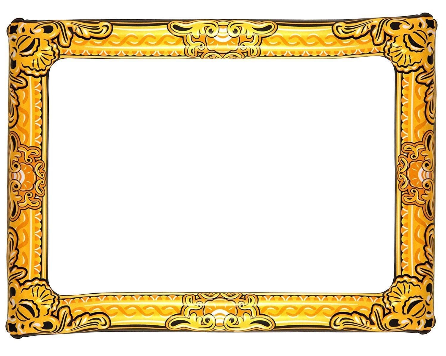 HENBRANDT Inflatable Photo Frame with Gold Additive 60 x 60cm x 80cm, Black