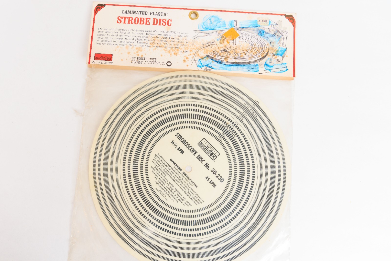 Audiotex Stroboscope Disc No. 30-230