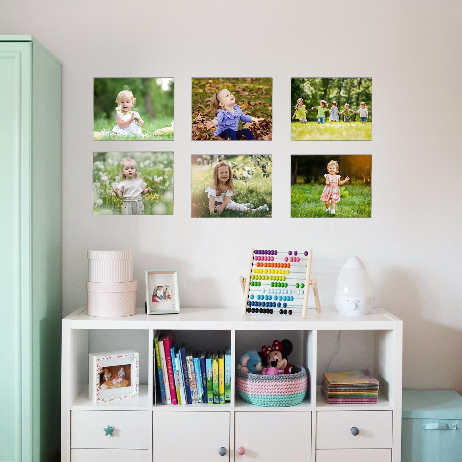 Ludery 4×6 Acrylic Picture Frames Set of 6, Clear Photo 4×6”, Horizontal