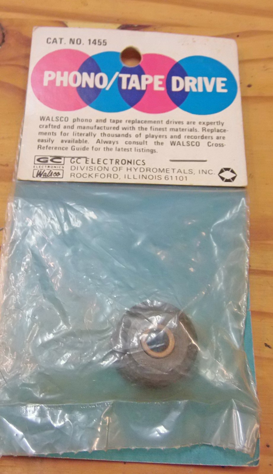 NOS 1455 Reel To Reel Tape Recorder Replacement Pressure Roller