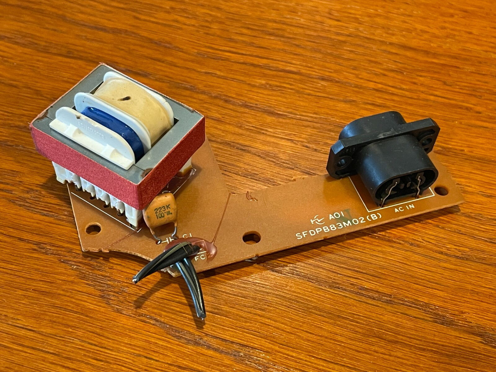 Technics SL-B921 Turntable Parts – Power Circuit Board (SFDPB83M02)