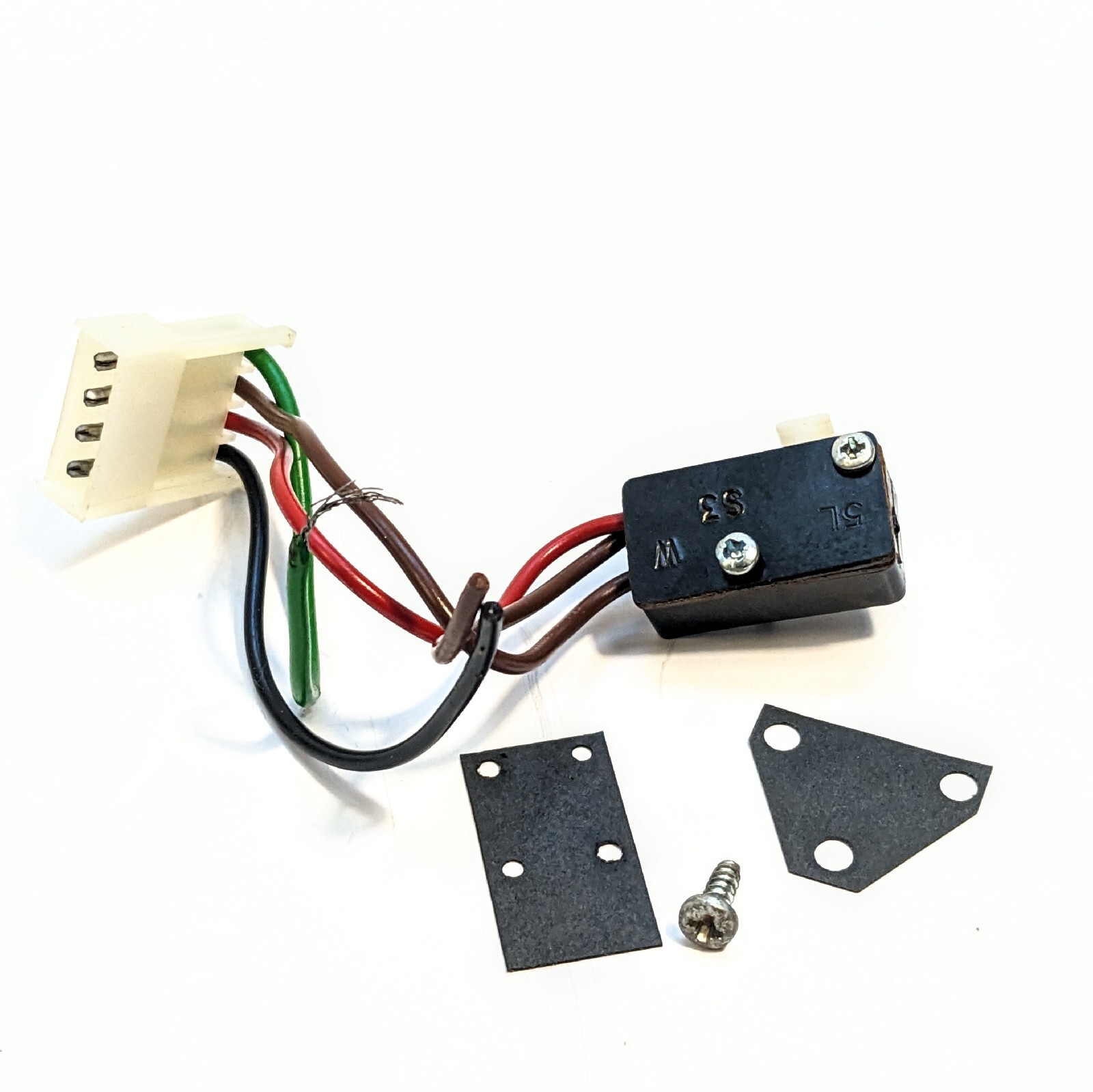BSR C129R 2-H-5 Turntable Parts AC On Off Switch Assembly Power Socket Tested