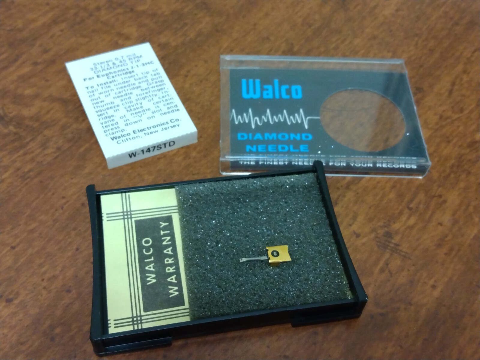 Walco Diamond Stylus W-147STD Mono Stereo Needle