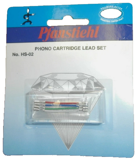 PFANSTIEHL HS02 Phonograph Cartridge Lead Wire Set for Headshell, NEW