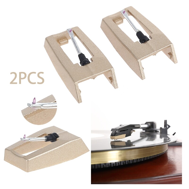 2x Turntable Needle for Record Player Pickup Turntable Cartridge