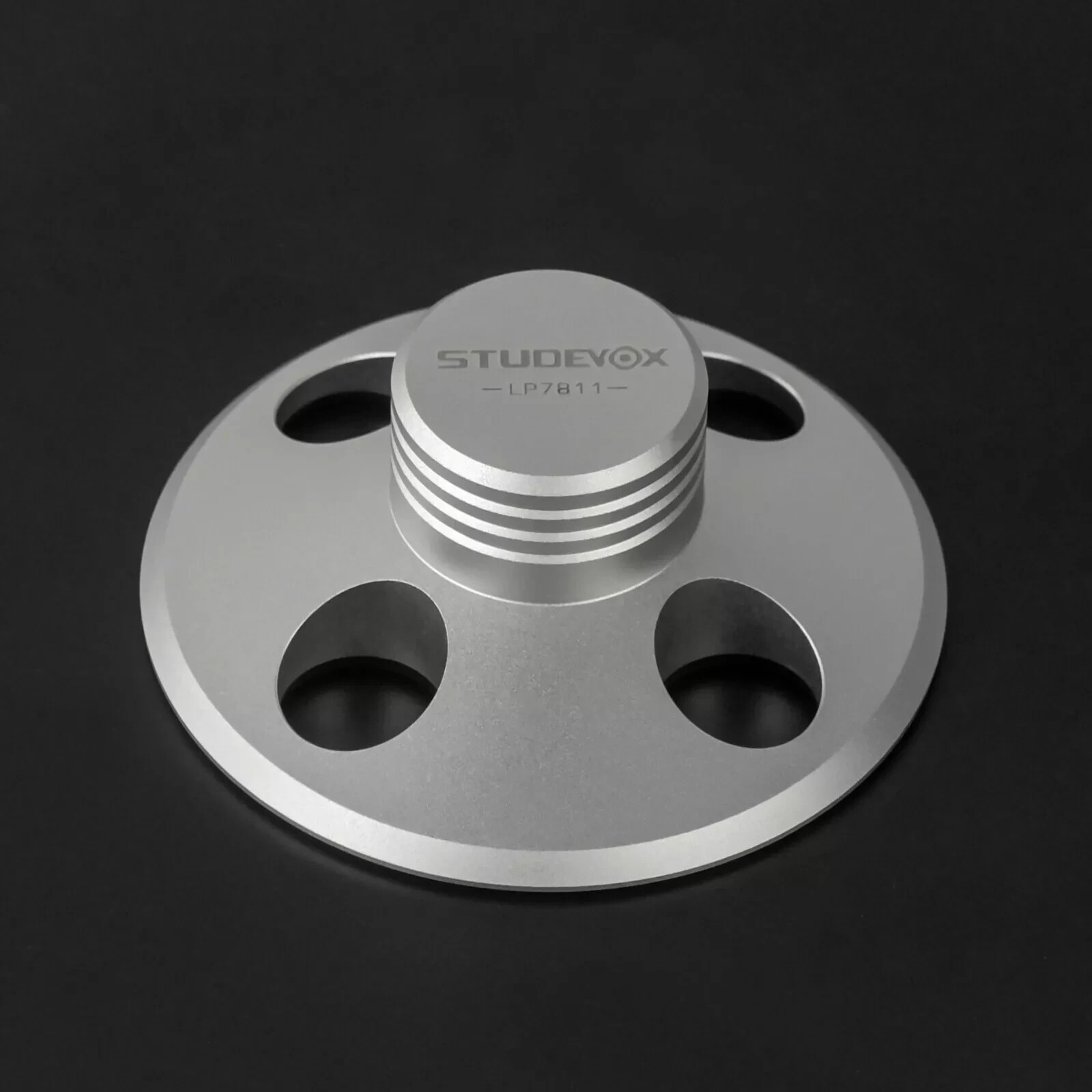 1 Pcs Studevox Matte Silver Audio Turntable Vinyl Record Clamp Weight Stabilizer