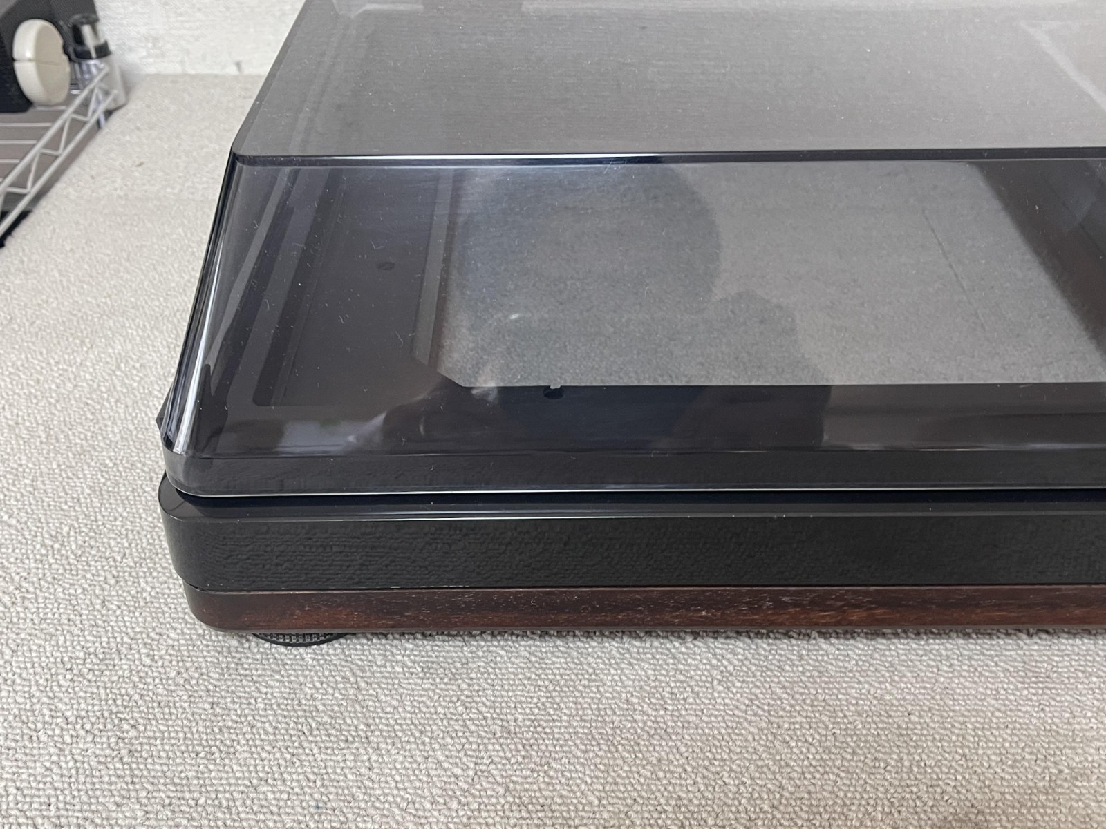 Technics SH-10B3 Turntable Base Obsidian Cabinet for SP-10 w/ Dust Cover Manual